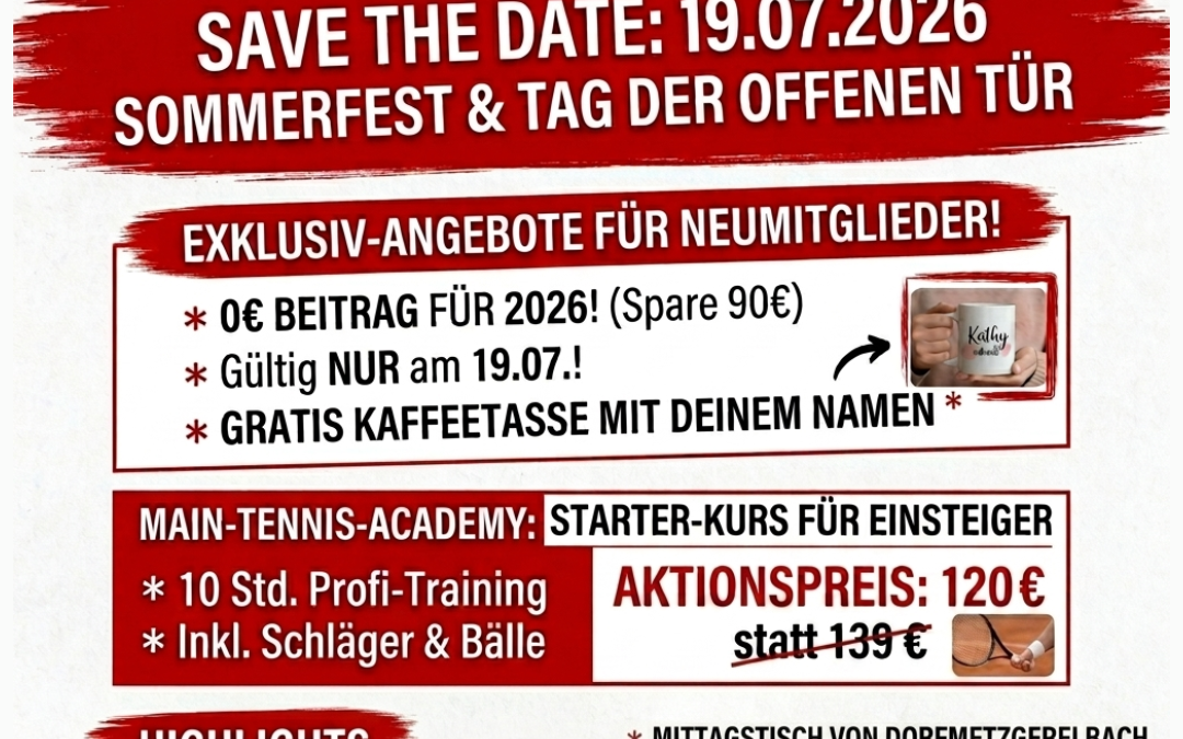 Sommerfest & Tag der offenen Tür am 19. Juli